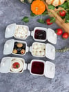 6 Lı Porselen Mini Reçellik Kase