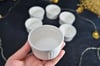 6 lı Porselen Yuvarlak Mini Kase