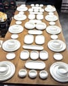 64 Parça 10 kişilik Porselen Yemek / Kahvaltı Seti 