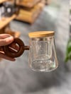 Akasya Kapaklı Pinterest Demleme Süzgeçli Kupa Bardak - 1 Adet