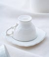 Angela Gümüş 6 Kişilik Kahve Fincan Takımı - 90 ml
