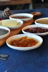 Aria Collection 6 lı Oval Mini Kayık / Meze Tabak - 13 cm