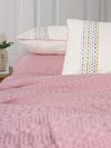 Aura Çift Kişilik Pike Takımı Pebble Pembe