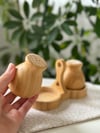 Bambu 2 li Tombul Stantlı Tuzluk & Biberlik