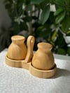 Bambu 2 li Tombul Stantlı Tuzluk & Biberlik