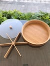 Bambu 6 Bölmeli Kapaklı Sunumluk & Çerezlik