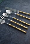 Bambu Model 5 Parça Gold Servis Seti