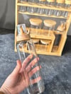 Bambu Stantlı 12 Li Borosilikat Cam Baharatlık Seti