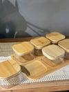 Bambu Tepsili Borosilikat Cam Kahvaltılık Seti