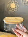Bambu Tepsili Borosilikat Cam Kahvaltılık Seti