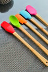 Bella 5 Li Mini Bambu Spatula Seti / Renkli