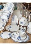 Blue Blanch 60 Parça 12 Kişilik Porselen Yemek Takımı