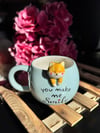 Blue Cuddly Collection Mug Kupa Bardak - 430 ml / 1 Adet