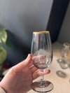 Bohemia Füme Lüster Kahve Yanı Cam Bardak 6 lı - 210 CC