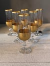 Bohemia Gold Kahve Yanı Cam Bardak 6 lı - 180 CC