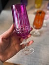 Bohemia Kare Renkli Kahve Yanı Cam Bardak 6 lı - 180 CC