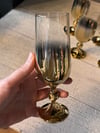 Bohemia Titanyum Gold Kahve Yanı Cam Bardak 6 lı - 180 CC