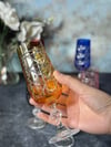 Bohemia Titanyum Mimoza Kahve Yanı Cam Bardak 6 lı - 180 CC