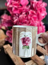 Brown Rose Collection Mug Kupa Bardak - 150 ml / 1 Adet
