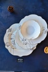 Cammelia 24 Parça 6 Kişilik Bone Porselen Yemek Takımı