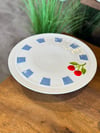 Cherry Much Collection Porselen Ayaklı Pasta Stant - Blue