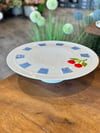 Cherry Much Collection Porselen Ayaklı Pasta Stant - Blue