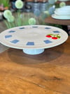 Cherry Much Collection Porselen Ayaklı Pasta Stant - Blue