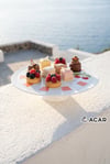 Cherry Much Collection Porselen Ayaklı Pasta Stant - Pink