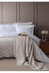 Çift Kişilik Timeless Yatak Örtüsü Nevresim Set Crown Bej