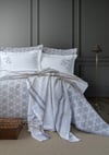 Çift Kişilik Timeless Yatak Örtüsü Nevresim Set Crown Gray