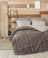Cotton Box Warm Flanel Çift Kişilik Nevresim Takımı Caldo Kahve