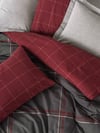 Cotton Box Warm Flanel Çift Kişilik Nevresim Takımı Sento Gri