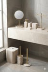 Creta 9 Parça Premium Banyo Seti - Gold