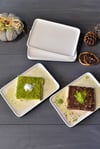 Diana 6 Lı Dikdörtgen Pasta Tabak - 19 cm