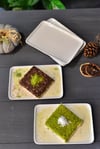 Diana 6 Lı Dikdörtgen Pasta Tabak - 19 cm