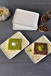 Diana 6 Lı Dikdörtgen Pasta Tabak - 19 cm