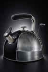 Düdüklü Su Isıtıcısı 3 Litre - Siyah