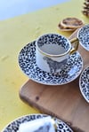 Elegance Zebra 6 Kişilik Porselen Türk Kahvesi Fincan Takımı