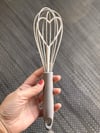 Gri Kalpli Silikon Çırpıcı - 26 cm / 1 Adet