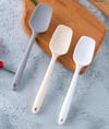 Gri Silikon Mini Kaşık - 21 cm / 1 Adet