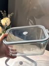 Hiello 4 Lü Cam Vakumlu Saklama Seti - Gri