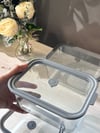 Hiello 4 Lü Cam Vakumlu Saklama Seti - Gri