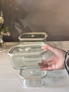 Hiello 4 Lü Cam Vakumlu Saklama Seti - Krem