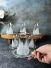 Kalın Dik Çizgi 6 Kişilik 12 Parça Platin Çay Seti