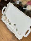 Lattea Porselen El Dekoru Sunum Tepsisi - 38 cm