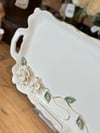 Lattea Porselen El Dekoru Sunum Tepsisi - 38 cm