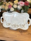 Lattea Porselen El Dekoru Sunum Tepsisi - 38 cm