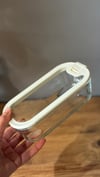 Lena Dikdörtgen Cam Kahvaltılık Kase 560 ML - Krem 1 Adet 