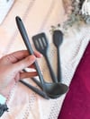 Linda 5 Li Mini Silikon Spatula Seti - Gri