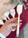 Linda 5 Li Mini Silikon Spatula Seti - Krem